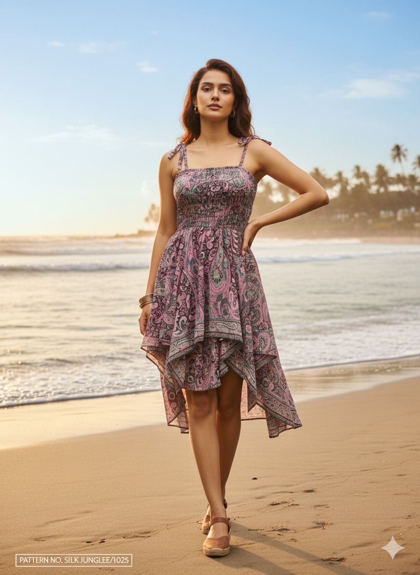 Kasturi Silk 1025 – Junglee silk midi 5 piece of pack
